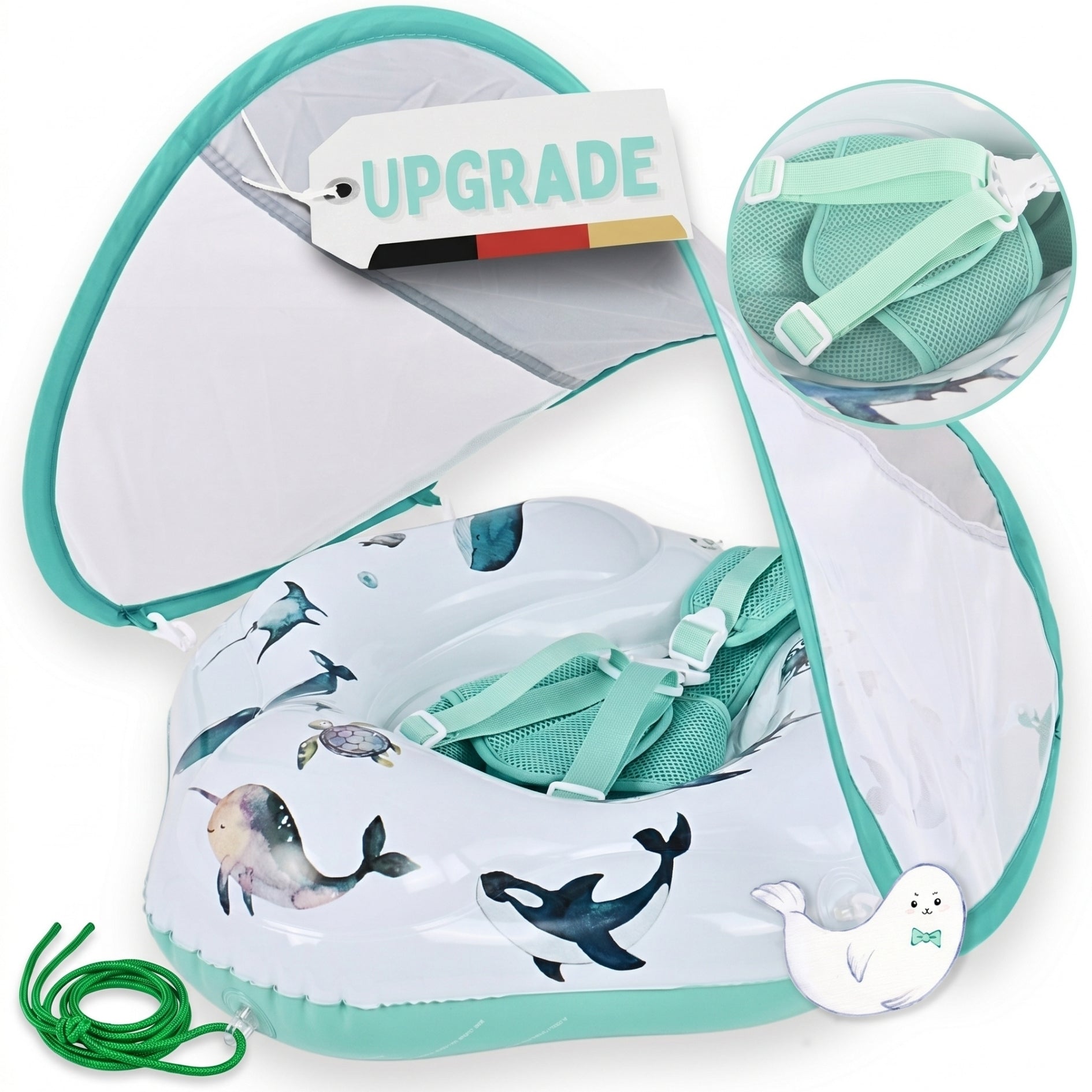 Robi | Baby-Schwimmtrainer mit Sonnendach