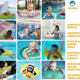Quacki Plus M | Baby-Schwimmtrainer mit Sonnendach